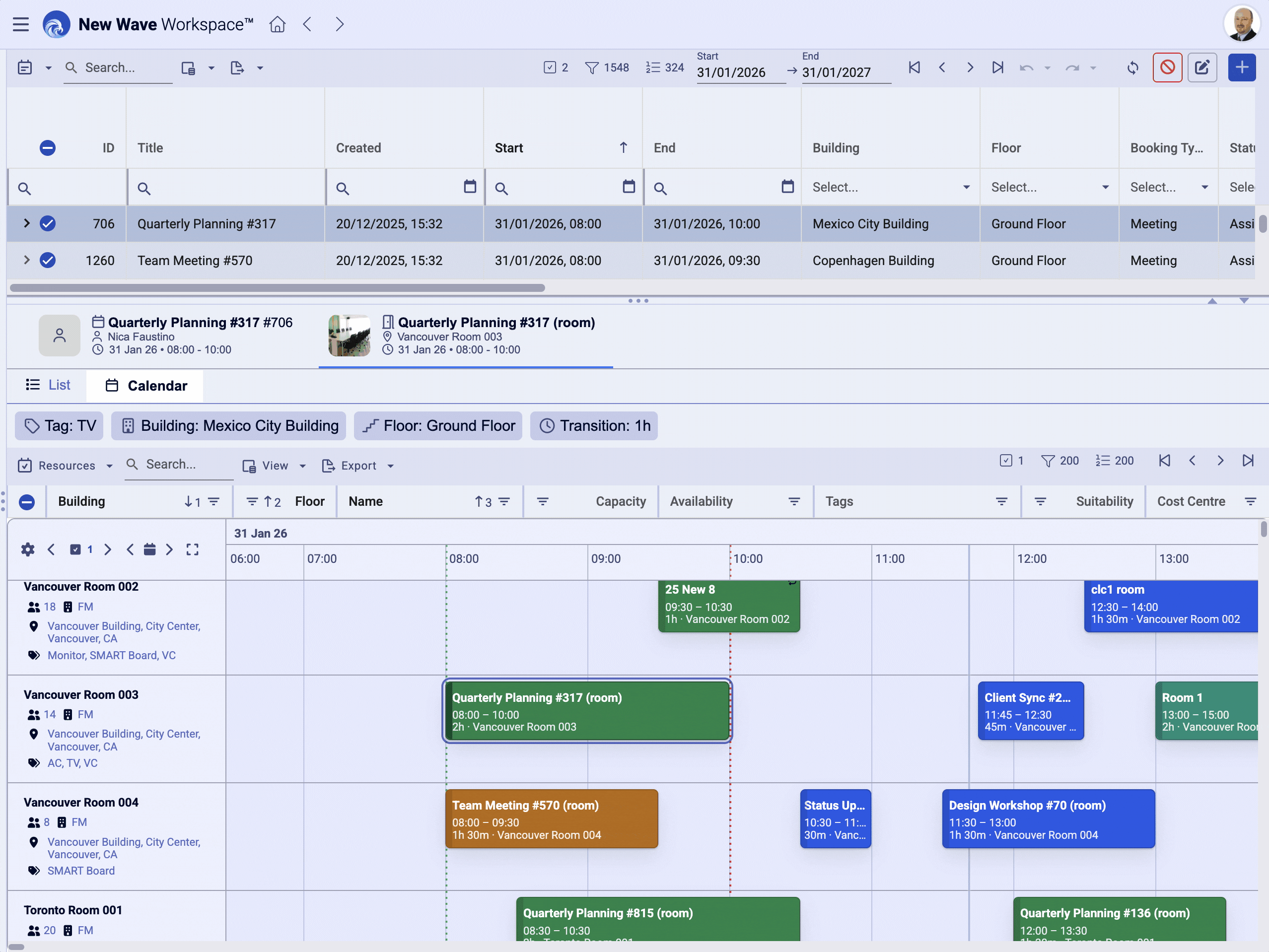 Drag-and-Drop Room Management